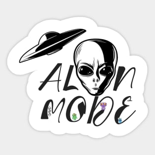 Alien Mode Sticker